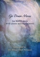 Go Down Moses - SATB choir with optional Piano accompaniment SATB choral sheet music cover